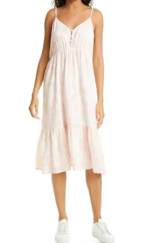 Rails Midi Dress Delilah Tie Dye Linen Blend Peach Pink Size XL New w/Tag