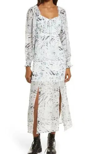 ALL SAINTS NEW NWT Bari Perpetua Long Sleeve Dress In Soft Grey Size 8 women’s