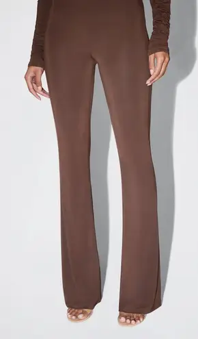 KHY by Kylie Jenner Sleek Soft Stretch Low Rise Chocolate Brown Pant Size 2X Black