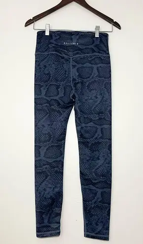 Allfenix Indie Python Snakeskin Leggings Blue