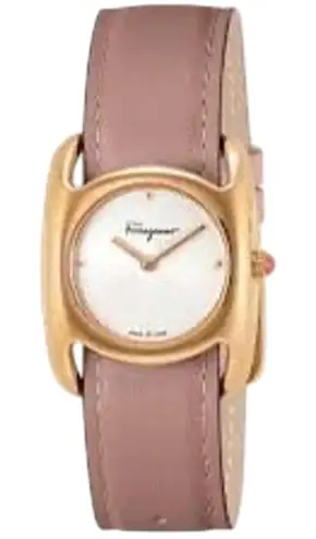 Salvatore Ferragamo NIB Vara Quartz Watch in Pink/Gold