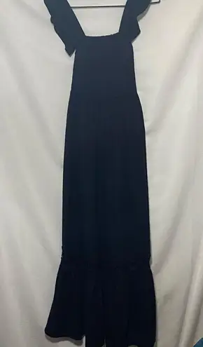 NO COMMENT Elegant Black Women's SIZE LARGE SUNDRESS LASER CUT HEM CLEAN Dress