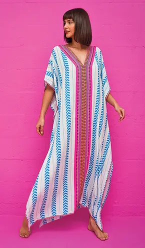 Pitusa Caftan in Light Blue Size Standard