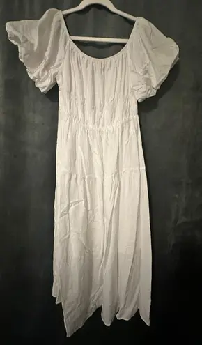 Off The Shoulder Dress White Size M