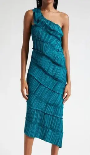 Cult Gaia NWT M Livia One-shoulder Gown In Seamoss