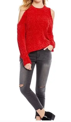 Gibson Latimer Red holiday chenille sweater