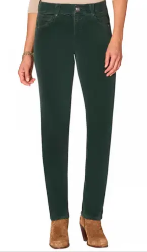 Democracy AB Technology Dark Green Skinny Jeans With Elastic Band on Waist