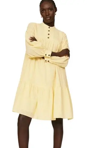 Pamela Love x RTR (Rent The Runway) Yellow Eyelet Dress Women's Size M Cottage Size M