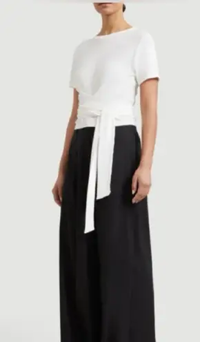 Modern Citizen - Jude Cropped Tie-Front Top in White - Sz Small | NWOT