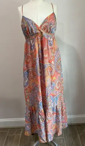 Molly Bracken Printed Long Dress in Pink Isabelle Size XS
