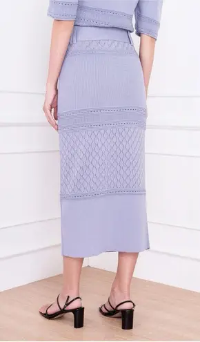 Keepsake  Bulletin Lavender Knit Midi Skirt with Belt