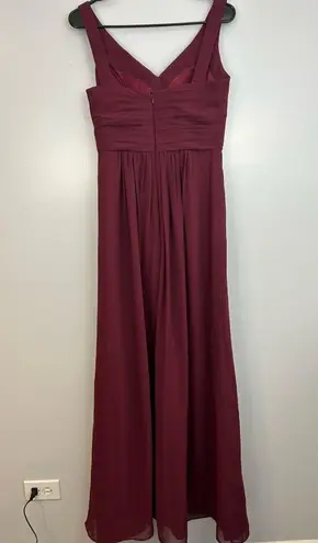 Bill Levkoff NWT Chiffon Sleeveless Wine Burgandy Maxi Dress/Gown Size 4
