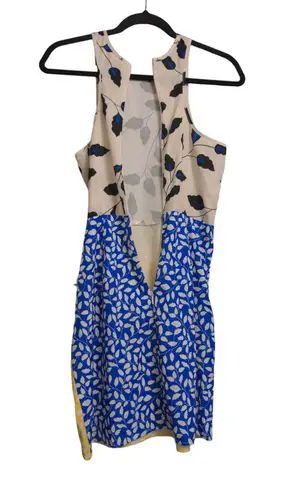 Yumi Kim Botanical Wrap Dress Floral Colorblock Approx S (see measurements)