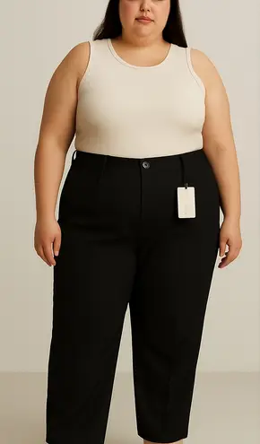 Pull&Bear Black Label Black Dress Pants XXL