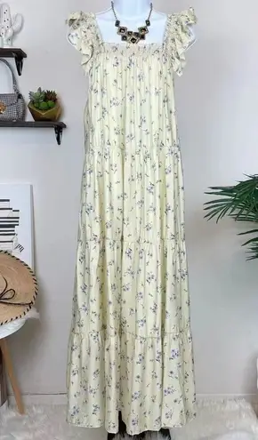 Moon River Floral Printed Maxi Dress
