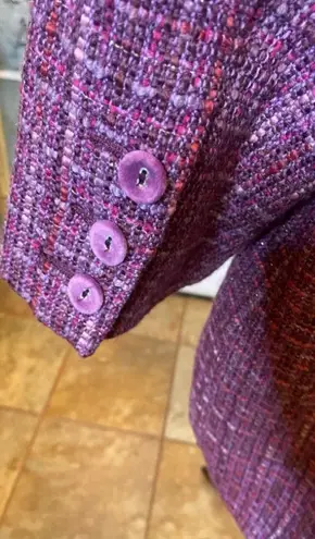 Ave pink double breasted coat gold metallic threading 22/24