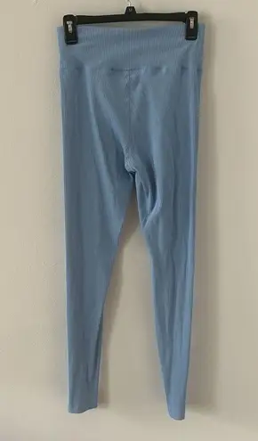Year Of Ours Women's Baby Blue Ribbed Veronica Legging Size Large