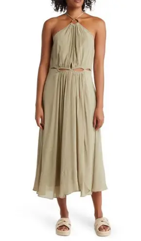 Reiss ππ Marta Resortwear Midi Dress ~ Khaki US 10 NWT