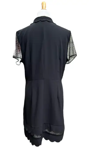 Maison Jules xl black scallop dress lbd