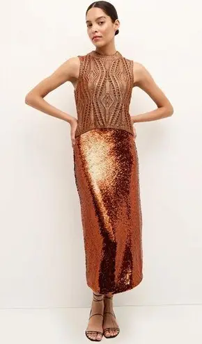 Marie Oliver Sequin Midi Pencil Skirt