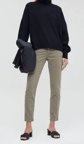 Closed Baker 1920 Corduroy Pants Size 24 Muddy Beige Slim Fit Straight Cropped Green