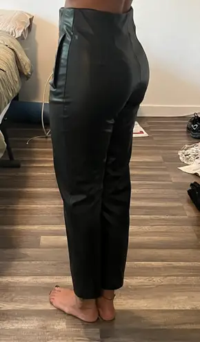 ZARA Leather High Waisted Pants