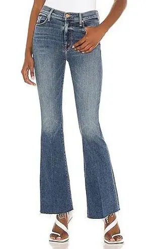 MOTHER Denim MOTHER- The Weekender Fray in Walking On Coals Denim Blue Jeans