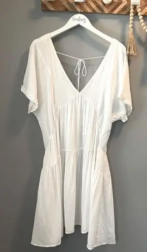 NWT AIMAGE white boho dress or swim cover Size M White Size M