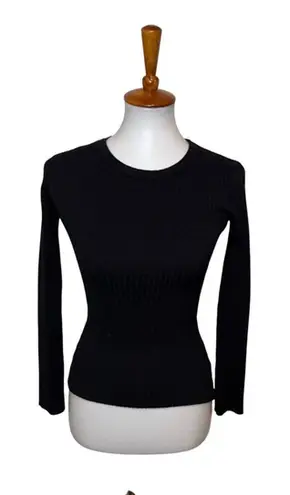 Rachel Parcell Ribbed Sweater Black Size XS