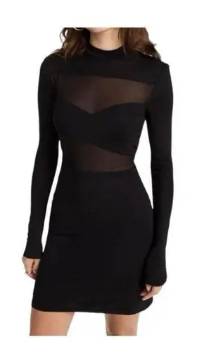 STAUD  Mini Falcon long-sleeve dress, Size Large, Brand new, $350
