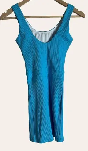 Year Of Ours Johanna Rib Pisces Blue Onesie Romper Size XS