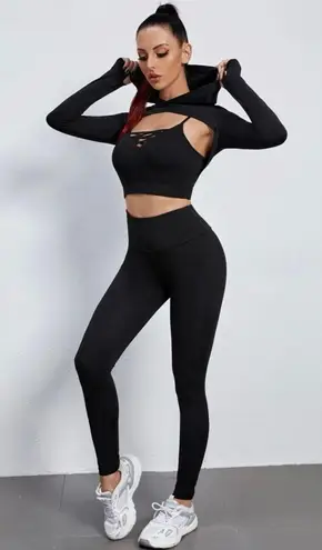 SheIn 3pcs Breathable Scrunch Butt Sports Set