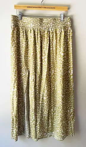 Show Me Your Mumu  Bristow Spotted Desert Cheetah Midi Skirt Slit High Waist XL