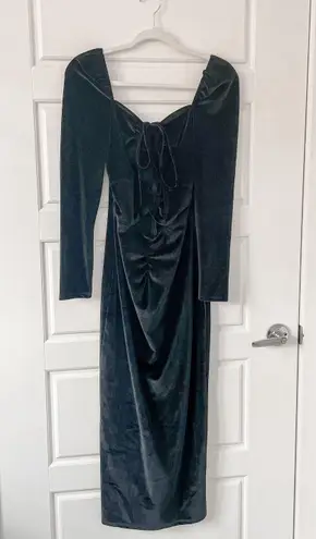Torn By Ronny Kobo NWT Jett Cutout Long Sleeve Velvet Dress