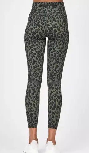 Sweaty Betty  Zero Gravity High Waisted 7/8 Running
Leggings Olive Leopard Print