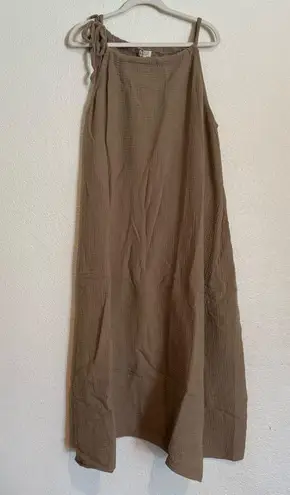 The Simple Folk, The Simple Folk, The Weekend Dress Woman Tan Size L