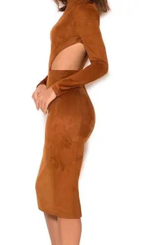 House Of CB Suede Midi Dress