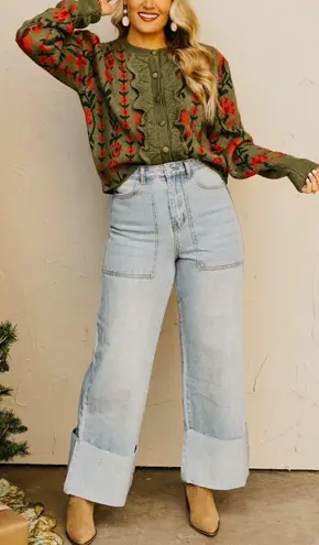 Mod Boutique Light Blue High-Waisted Wide Leg Jeans Women Jeans