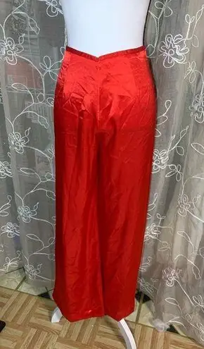 Vintage Red Silk Pants