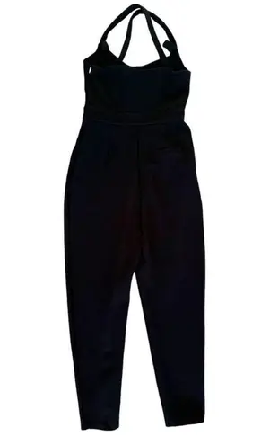 Maeve Anthropologie Alison Jumpsuit in Black Thick Heavy Scuba Stretchy Size XS