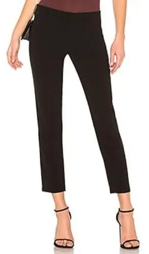 Avec Les Filles Size 6 Black Crop Ankle Tapered Trouser Pants Office Minimalist