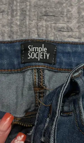 Simple Society Skinny Ripped Jeans