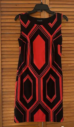 Enfocus Studio Women’s Red and Black Sleeveless Casual Dress Sz 6