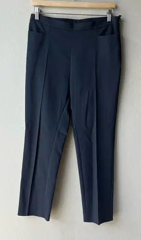 Akris Punto Trouser Pants Navy Blue Slim Fitted Tailored Pants Size 8 - Image 1