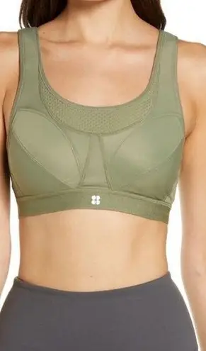 Sweaty Betty  Ultra Running Sports Bra Moss Green 32A NWT New