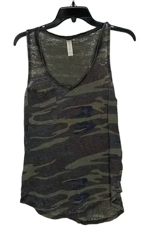 Altar'd State Altar'd‎ State Tank Top Size Large Camo Pattern Worn Look Womens Cotton Blend - Image 1