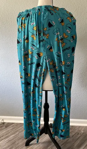 Sesame Street Cookie Monster Savage Sleep Lounge Pajama Pants Size XL