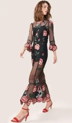 ABS Allen Schwartz NWT  Tatum Embroidered Dress