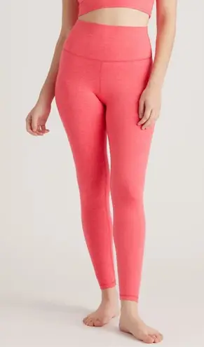 Quince NWOT ultrasoft high-rise legging heather coral Sz XS
