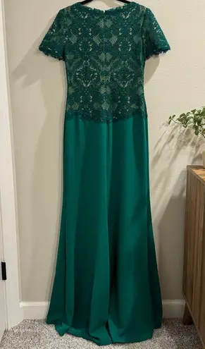 Tadashi Shoji NWT 6 Emera Mitra Lattice Embroidered Bodice Gown Wedding Formal